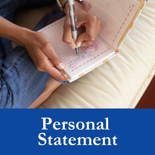 Button for Personal Statement Information